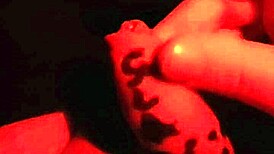 cock painting in extreme bdsm masturbation session