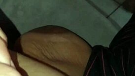 She fell asleep watching Netflix, and I filmed her saggy natural tits secretly.