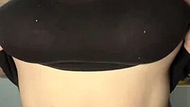 Watch Me Slapping My Huge Tits Hard Against the Table in This Preview