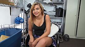 Horny latina gets FUCKED!