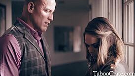 step daughter caught christian wanting more hardcore action with petite blonde teen