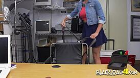 tattooed milf obeys her big black boss, want to watch?