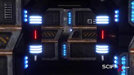 Horny Futa Android Cuffed And Fucked, Feeling Intense Pleasure