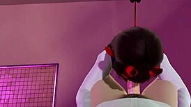 Meruccubus Gets Sucked Off After Studying! 3D Hentai Uncensored
