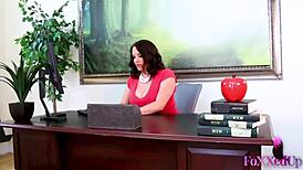 Director maggie green tongue fucks her hot young student jenna foxx