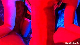 sexy maid gives a close-up pov blowjob with cum swallow.