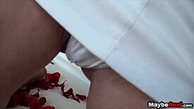 Black-Haired Teen Tries Intense Anal