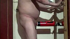 My new machine toy makes shy naked me cream in bisexual masturbation.