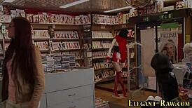 European Woman Receives Assfucking in Nail Shop by Black Monster Cock