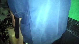 I pull her thong aside and fuck her on the kitchen couch.