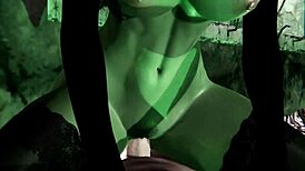 i cum inside witch gruntilda on halloween night in this 3d porn scene