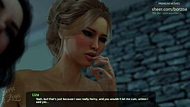 Steamy Step Aunties Storyline with Rough Creampie