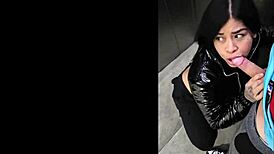 Fucked Neighbor's Stepmother in Elevator in Medellin