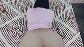 hermanastra in photo session, i sneak my big cock in her panties