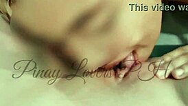 Amateur Pinay Licks Ass And Shaved Pussy Before Creampie