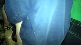 I pull her thong aside and fuck her on the kitchen couch.