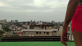 Dancing on the Balcony of the House