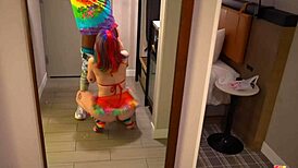 melody parker's throat wrecked by gibby the clown