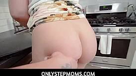 onlystepmoms - big tits blonde milf stepmom bent over sink, you wanna join?
