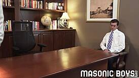 Masonicboys - Hot Suited Dilf Smashes Raw Dick into Smooth Twink