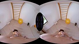 Golden Shower For Athletic Gymnast Katy Rose