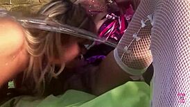 Three Blonde Fairies Bang Guy With Big Dick!