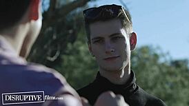 Stepbrothers battle for neighbor's cherry in a taboo threesome twist.