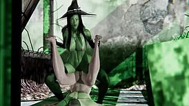 i cum inside witch gruntilda on halloween night in this 3d porn scene