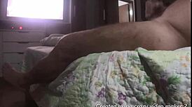 My friend's wife uses neighbor's silicone pussy for handjob.