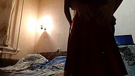 Me and my girlfriend fucked the waitress in our room with spanking
