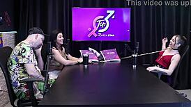 evelyn zain fails ballbusting and needle in sack for cuckold