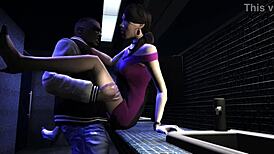 luis banging asian babe kay hartman in the club bathroom 😏