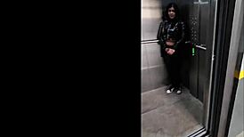Fucked Neighbor's Stepmother in Elevator in Medellin