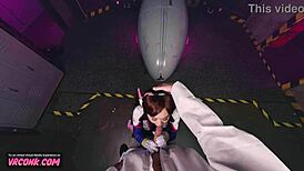 Vr Conk D Va Sucking Cock for Big Buff - Kimmy Kimm Overwatch Cosplay Vr Porn