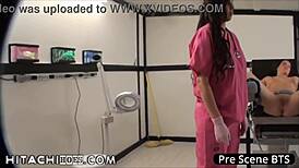 Slut Sarah Vixen Moans with Hitachi Wand Orgasms in Doctor Tampa's Therapy