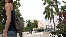 excited hottie organizing hard fucking for herself with ease, naked bent over pov doggystyle hardcore sucking slut