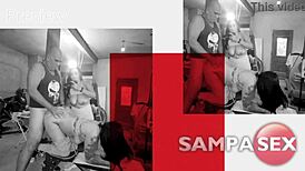 Hot Bigass Milf And Her Girlfriend Creampie During Workout