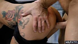 Bad MILFs With Tats Give Intense Blowjobs
