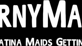 Latina maids tease boss with big cock sucking before doggystyle