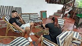 I sucked my brother-in-law's monster cock then he fucked me missionary