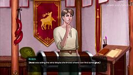 Perverted Boris spanks ass-like tree in horny hentai 😏