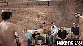 i'm blown away watching studs of all ages suck big cocks at this wild orgy