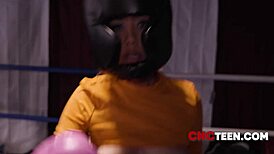 Gym freeuse threesome with teens