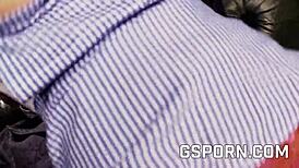 Hot storbrystet tjenestepige kneppet hårdt af grov pik i vild action