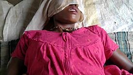 Indonesian girl receives oral sex on her bum and penis sex on the bed