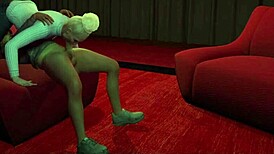 Psychologist Britt Gets Throat Destroyed in 3D Animation