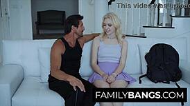 Cutie Blonde Chloe Cherry Stacked by Dad Tommy Gunn