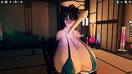 Kadobu Weird Hentai Játék 1. Rész: Fél Vonat Fél Ember Dildós Farkakkal Edz