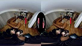 realitylovers vr - bitchy halloween witches bent over 3 some cowgirl sex group blowjob doggystyle blonde riding tattoo