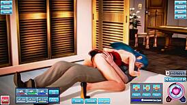 Blue Haired Beauty Fucked Silly